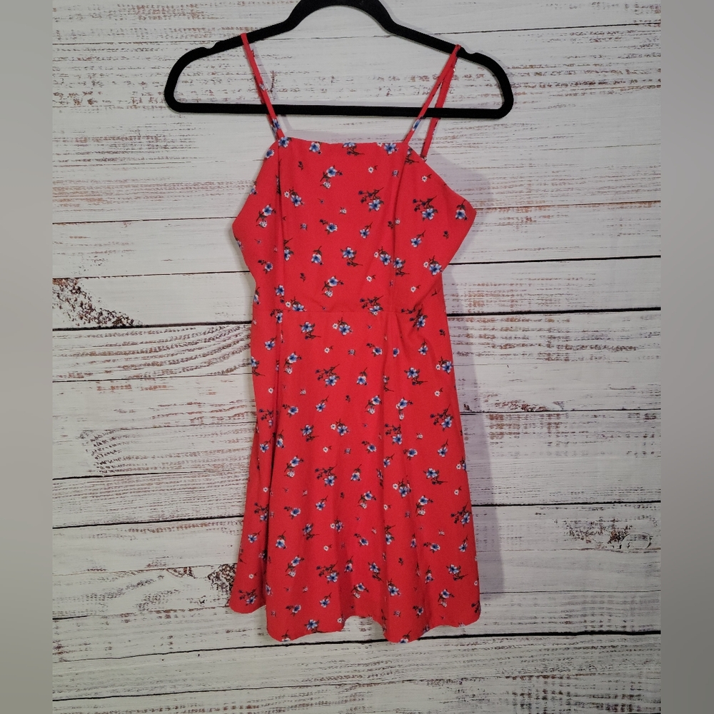 ALTAR'D STATE S RED FLORAL DRESS